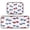 Red and Blue Stripe Bows, variant on 2-Piece Kitchen Rugs Set Non-Slip Mats Carpet Floor for Kitchen, Bathroom (19.7"x27.6" & 19.7"x47.2") Pink Bows Pattern