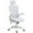 Blanc, variante sur Vinsetto Chaise de Bureau en Maille avec Appui-Tête, Support Lombaire 4D, Accoudoirs Rabattables