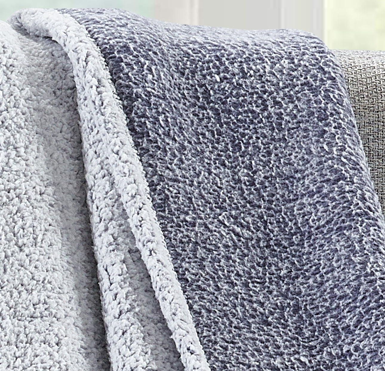 Mercer Sherpa Throw 50x60 Blue
