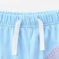 thumbnail image 7 of UngA Toddler Girl Summer Short Outfit Sets Little Girls Cotton Short Sleeve Tops Tees Shorts Clothing Sets 2-3 Years,Sky Blue, 7 of 7