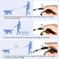 thumbnail image 4 of Correa extensible para perros de 5M con linterna, 1 botón de freno y bloqueo, 4 of 6