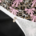 thumbnail image 4 of spefrowx Leopard Print Bow Twin Duvet Cover for Girls, Pink Brown Animal Print Twin Bedding, Black Reversible, 2 Pieces, 1 Duvet Cover and 1 Pillowcase, 4 of 6