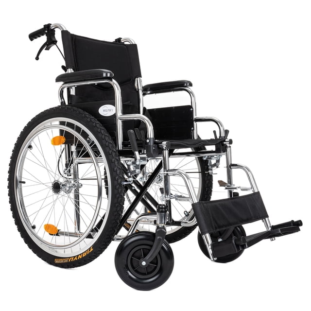 Silla De Ruedas Todo Terreno De Acero Resistente Para Uso Rudo HILPHY MEDICAL ACERO
