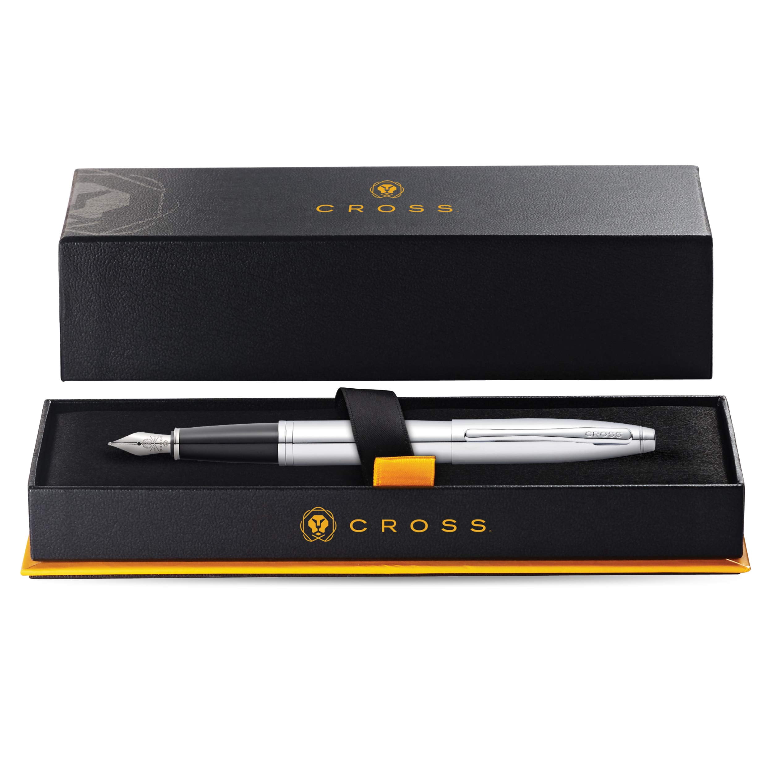 Cross Calais Polished Chrome Medium Nib Fountain Pen