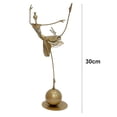 thumbnail image 6 of Dserhfy Ornament Vintage Metal Dancing Girl Garden Statue Waterproof Fade Resistant Ornament Outdoor Decoration, 6 of 8