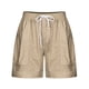 thumbnail image 5 of Pantalones Cortos Sueltos para Mujeres Ilustración de Moda de Verano Encaje Hasta Bolsillo Elástico Pantalones Cortos Casuales, 5 of 5