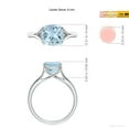 thumbnail image 5 of ANGARA Natural Solitaire 1.95 ct Aquamarine Split Shank Engagement Ring in 925 Sterling Silver for Women (Size-8mm) | March Birthstone, Anniversary, Jewelry Gift for Women | Natural Aquamarine Ring, 5 of 10