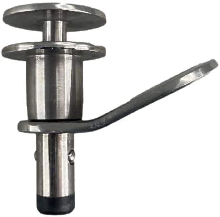 Pactrade Marine Boat Pontoon Deck Dockside Quick Release Fender Lock Stainless Steel 316 Mounting Pins Threaded Drain Plug NPT Docking Hole for Rope Line Secured Button Diameter (1/2" Pin)