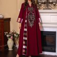 thumbnail image 1 of Qiopertar Robe à Manches Longues Imprimée Mode Arabe pour Femmes Musulmanes Col Rond en Solde à Moins de 5$ en Solde Offres d'Accès Anticipé, 1 of 9