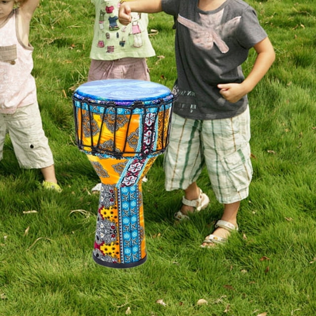 Tambor Djembe perfecl Instrumento de Percusión PVC 8 Pulgadas Amarillo