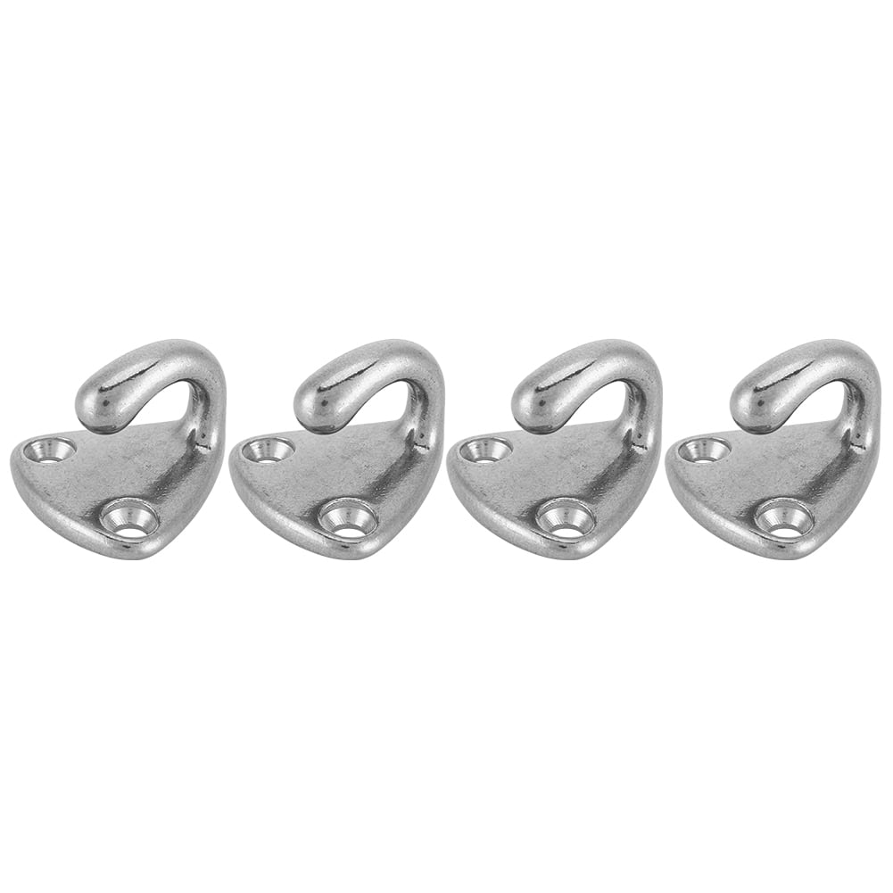 Boat Hook 4Pcs Clothes Hook Stainless Steel Boat Wall Mounted Hook Hanger for Coats Hook Hanger Hats Towels