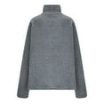 thumbnail image 5 of ZACPNCV Women Turtleneck Oversized Sweaters Long Sleeve Hem Tunic Pullover Knit Tops Dark Gray L, 5 of 5