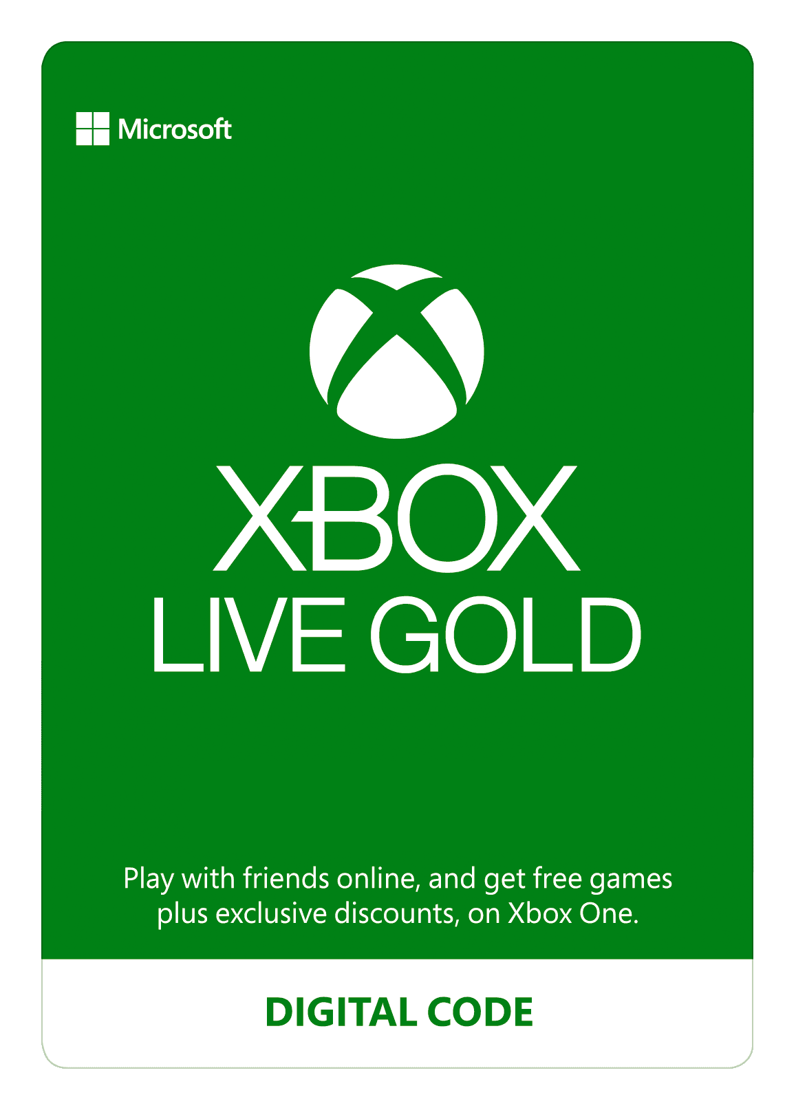 Xbox Live 12 Month Gold Membership - [Digital] 