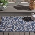 thumbnail image 3 of SAFAVIEH Courtyard Chester Floral Indoor/Outdoor Area Rug, 2'7" x 5', Blue/Beige, 3 of 16