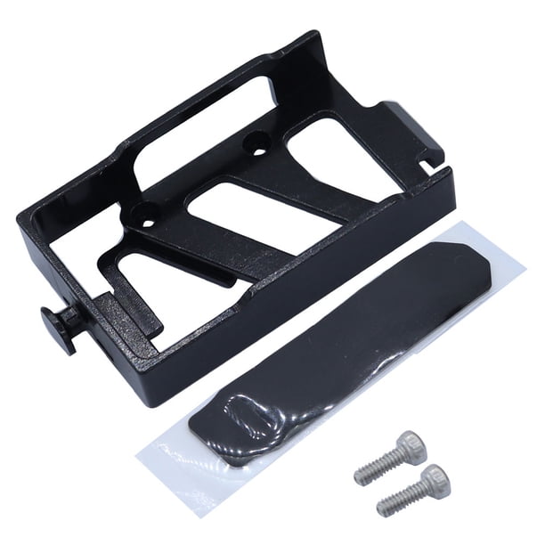 Tholdsy RCGOFOLLOW 1 pieza de aleación de aluminio difícil de deformar placa de montaje de batería para 1/18 Rc placa de montaje de batería Kits de construcción modelo Negro