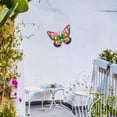 thumbnail image 1 of mariposas de metal Decoración de pared, Adorno de arte de pared para interiores y exteriores, ala, Esculturas de mariposas de metal portátiles para pa Estilo B, 1 of 8