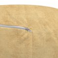 thumbnail image 3 of Faux Suede Ottoman Pouf, Digitally Printed Weathered Texture, Decorative Soft Foot Rest with Removable Cover Living Room Dorm and Office Furniture, Pale Earth Yellow, by Ambesonne, 3 of 4