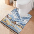 thumbnail image 2 of Yayeee Bath Rugs for Bathroom Floor Set of 2 Non Slip Fluffy Soft Absorbent Mat, Winter Mountain, 2 of 7
