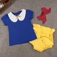 thumbnail image 2 of Conjunto de 3pcs Pequeñas Prendas De Princesa Encabeza Equipo De Pantalones para Niñas CUTICAT Ropa del niño, 2 of 8