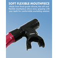 thumbnail image 3 of Reef Tourer Semi-Dry Snorkel, Black/Metallic Dark Red, 3 of 5
