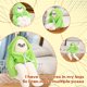 thumbnail image 4 of RV Juguete de peluche Banana Man, muñeco de peluche extraño, con imán, extraño, lindo y bajo, almohada de peluche reemplazable, juguete de liberación de presión, cumpleaños de niños y niñas, verde Navidad para niños brillar Electrónica, 4 of 5