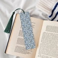 thumbnail image 4 of Kdxio Blue Bathroom Print Metal Tassel Bookmarks,Perfect Gift for Art Lovers and Bookworms Metal Bookmarks for Women, 4 of 8