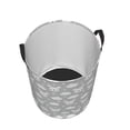 thumbnail image 3 of Balery Rabbit And Cloud Round Laundry Basket with Handles Waterproof Freestanding Laundry Hamper for Clothes Toys in the Dorm and Family-Medium, 3 of 8