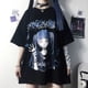 thumbnail image 3 of Camiseta Harajuku gótica para mujer, Camiseta holgada estética Punk oscura Grunge, camisetas góticas para mujer, ropa de calle Y2k, 3 of 5