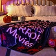 thumbnail image 6 of Horror Movie Gifts Christmas Horror Movie Blanket 50"x60" Throw Blanket Scary Nightmare Plush Warm Black Red for Home Christmas Decor Sofa Couch Bed, 6 of 6