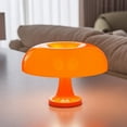 thumbnail image 4 of Mushroom table lamp minimalist modern bedroom bedside lamp Danish designer orange decorative table lamp, 4 of 11