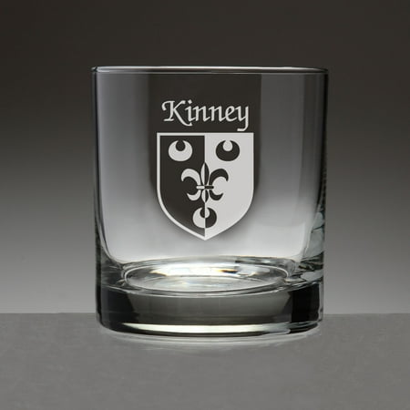 

Kinney Irish Coat of Arms Tumbler Glasses - Set of 4 (Sand Etched)
