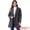Dark Grey, variant on DARING DIVA Women's Notched Lapel Double Breasted Belted Trench Coat Blue XS