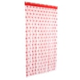 thumbnail image 2 of Cortina de ventana de puerta de poliéster para decoración de dormitorio y sala de estar (rojo), 2 of 8
