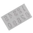 thumbnail image 3 of Inteprter Moldes para mousse Suministros para fiestas Accesorios de cocina Número de molde en relieve Fundición de dulces Die Celebration Postre Capital Cocina y Comedor Número/Gris claro Inteprter HA062186-06B, 3 of 6