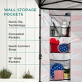 thumbnail image 2 of Best Choice Products 10x10ft Easy Setup Pop Up Canopy, Portable Tent w/ Side Wall, 1-Button Push, Case - American Flag, 2 of 8
