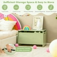 thumbnail image 4 of Yardi Yard Wooden Kids Toy Box with Safety Hinge-Green, Toy Storage for Kids, Boys, Girls, Nursery, 4 of 8