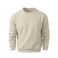 thumbnail image 2 of OIOLOYJM Sweatshirts for Men Long Sleeve Casual Crew Neck Relaxed Fit Workout Sweatshirts Vintage Classic Soft Comfortable Tops Beige L, 2 of 4