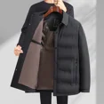 thumbnail image 5 of Chaqueta de plumón para hombre 90 plumón de pato blanco solapa abrigo negro negocios ligero 2024 invierno ropa superior Jack, 5 of 5