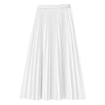 thumbnail image 5 of NAISIBABY Girls Pleated Skirt, Full Swing Chiffon Elastic Waist Summer Casual Maxi Skirt White 4T, 5 of 6