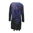 thumbnail image 5 of DPTALR Robe d'Été Vintage Rétro Décontractée pour Femme à Manches Longues, Col en V, à Imprimé Floral, 5 of 5