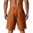 thumbnail image 4 of Sewkxo Men's Baggy Sweat Shorts 7" Cotton Summer Athletic Casual Shorts with Pockets,Brown S, 4 of 8