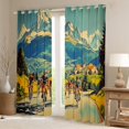 thumbnail image 2 of Feelyou Est Cycling Sleep Blackout Curtains Set of 2 (52x84 Each) for Teen, Western Farmhouse Window Curtains, Outdoor Sports Theme Curtains and Drapes, Black Out Curtains Decor, 2 of 6