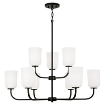Capital Lighting 448891-542 Lawson 9 Light 32" Wide Chandelier - Black