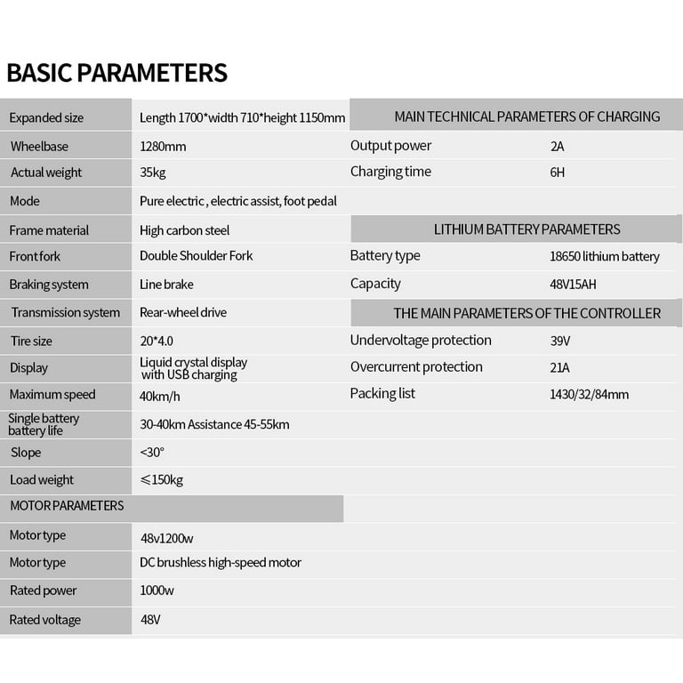 Ridstar 30MPH off-Road Electric Bicycle for Adults,1200W 48V 15Ah