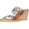 Andre Assous Womens Anfisa Vinyl Strap Wedge Sandal