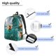 thumbnail image 3 of Easygdp Underwater Swimming Duck Mochila de Lona Resistente para Laptop, Compatible con Laptops de 15 a 17 pulgadas, Ideal para Escuela, Trabajo y Viajes-Small, 3 of 5