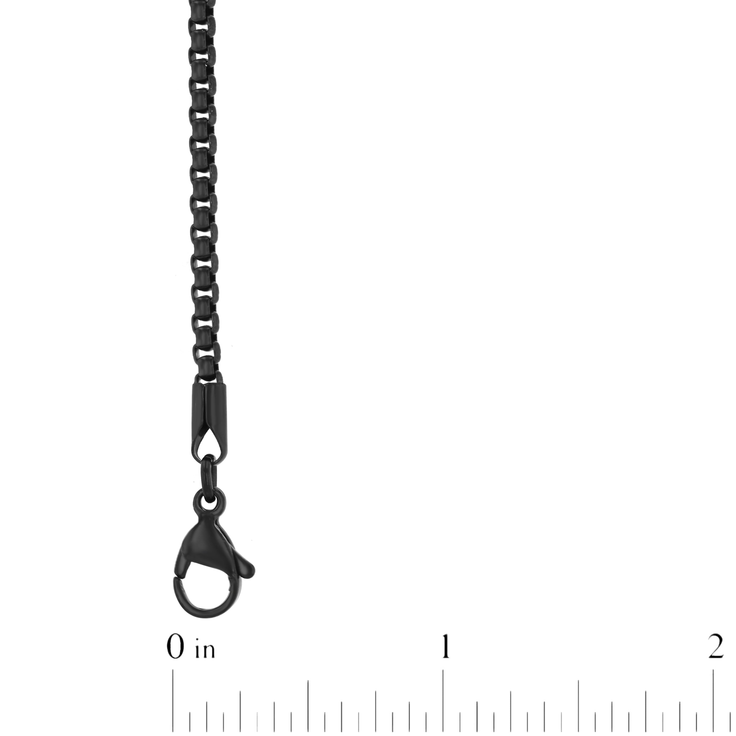 Stainless Steel Black and Blue IP Chain Set - Believe by Brilliance