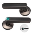 thumbnail image 4 of Cerradura De Puerta Inteligente Sin Llave Múltiples Métodos De Digital Cerradura De Puerta Con Manija Biométrica Con Código De Huella Digital Desbloqueo De Bluetooth Para El Hogar Apartamento Hotel Serendint EL014388-02, 4 of 5