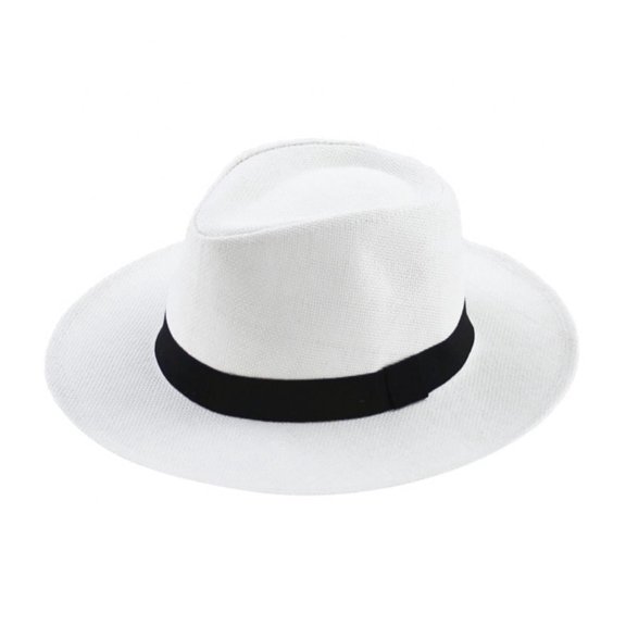 Womens UPF50 Foldable Summer Straw Hat Wide Brim Fedora Sun Beach hat