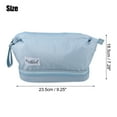 thumbnail image 2 of Makeup Bag Cosmetic Travel Bag Waterproof Organizer Case Toiletry Bag for Women Nylon Blue, 2 of 6